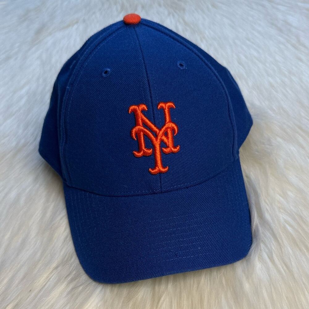 New York Mets Blue and Orange Logo Embroidered 47 Hat